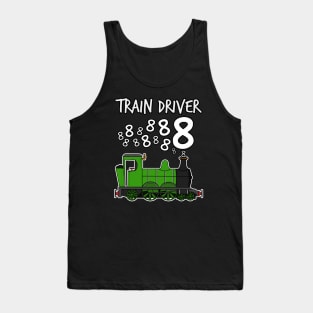 Train Driver 8 Year Old Kids Steam Engine Tank Top
